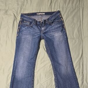 BKE Women's Dark Blue Bootcut Jeans